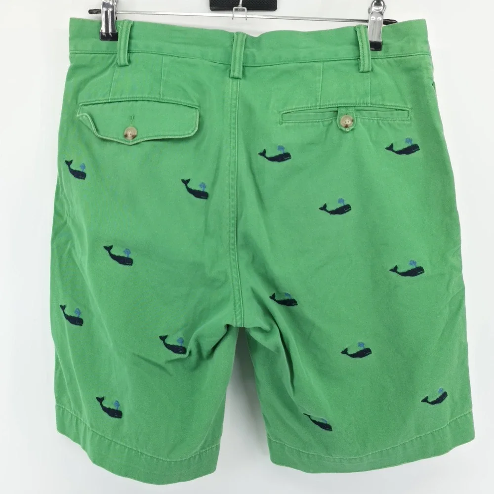 Polo Ralph Lauren Green Chino Shorts Mens Sz 32 X 9